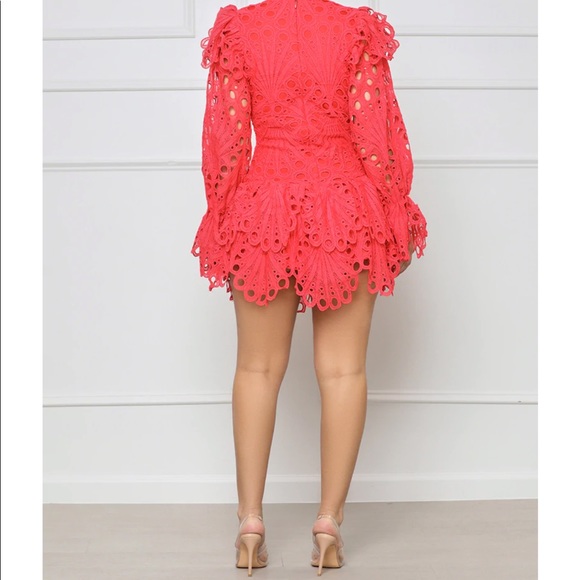 Cute Red mini dress. Perfect for date night or girls night! - Picture 3 of 3
